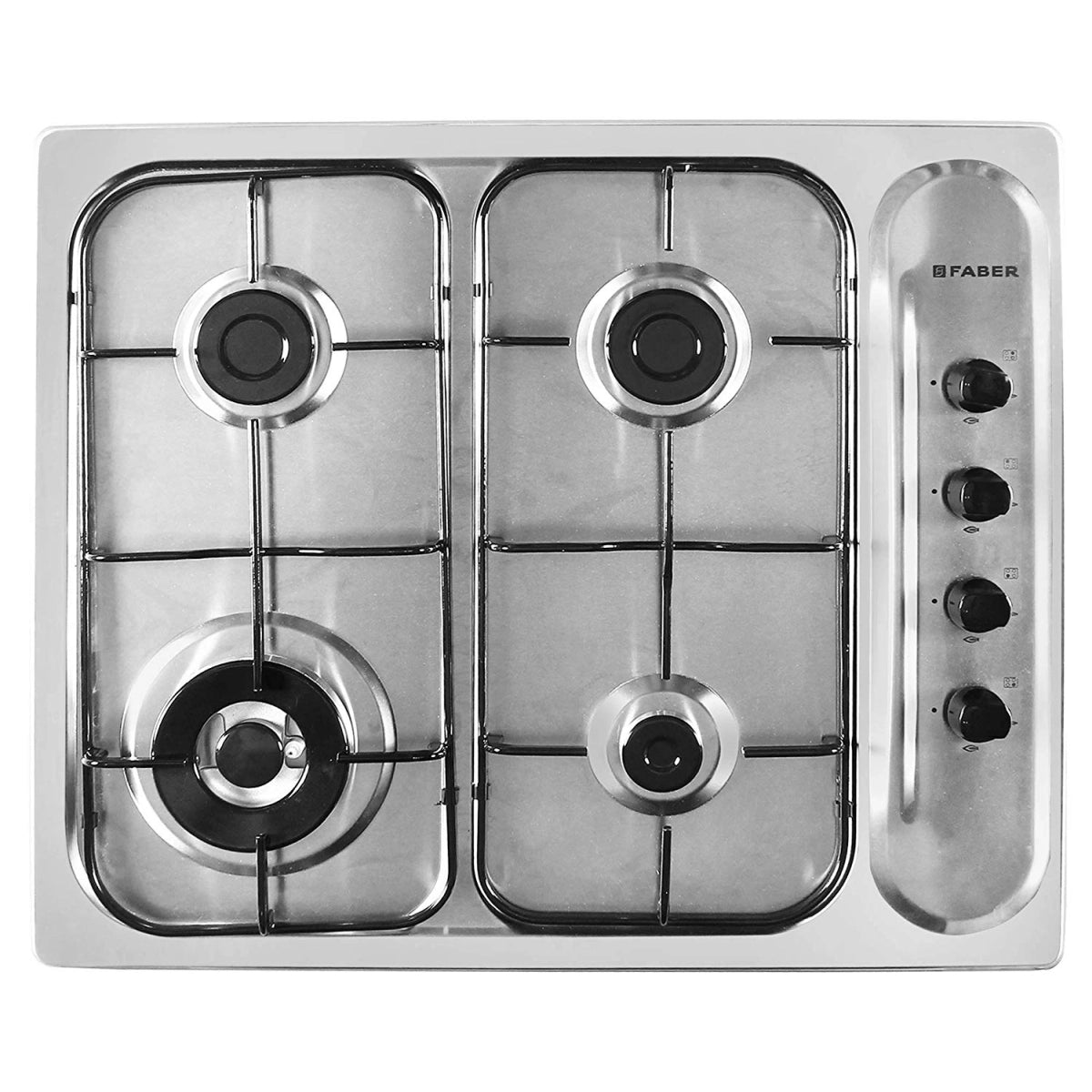 Faber Hob 4 Italian Burner Stainless Steel (Hob FH 40 AMD) Silver