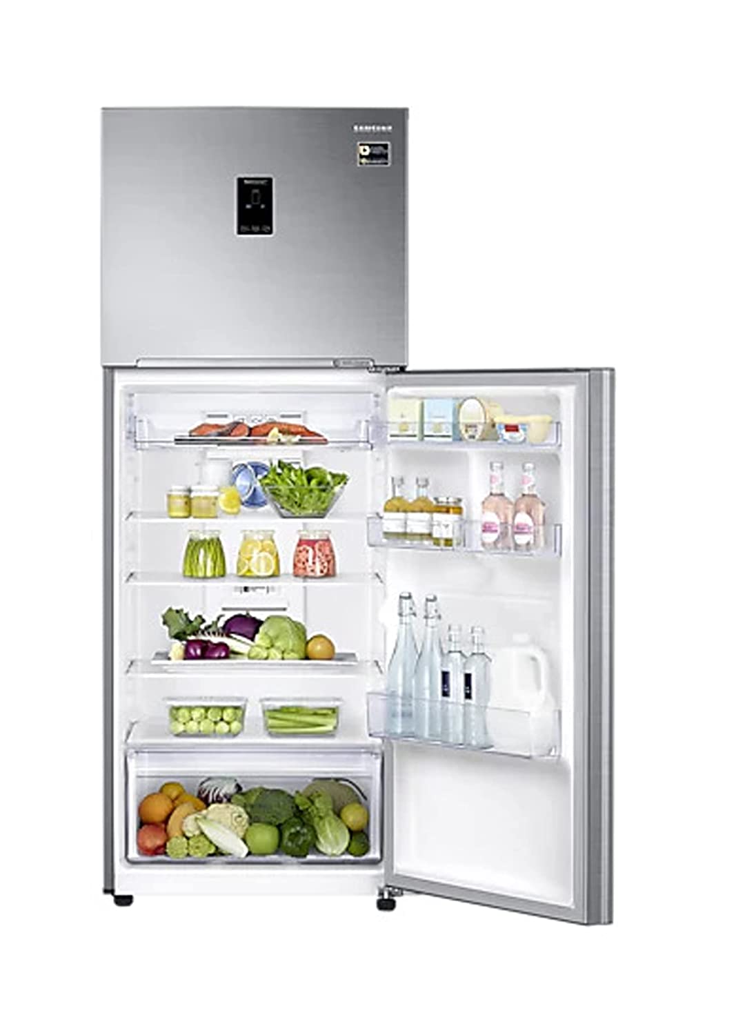 Samsung 415L 2 Star Frost-Free Double Door Digital Inverter Refrigerator (RT42B5538S8/TL, Elegant Inox, 5-in-1 Convertible, 2022 Model)