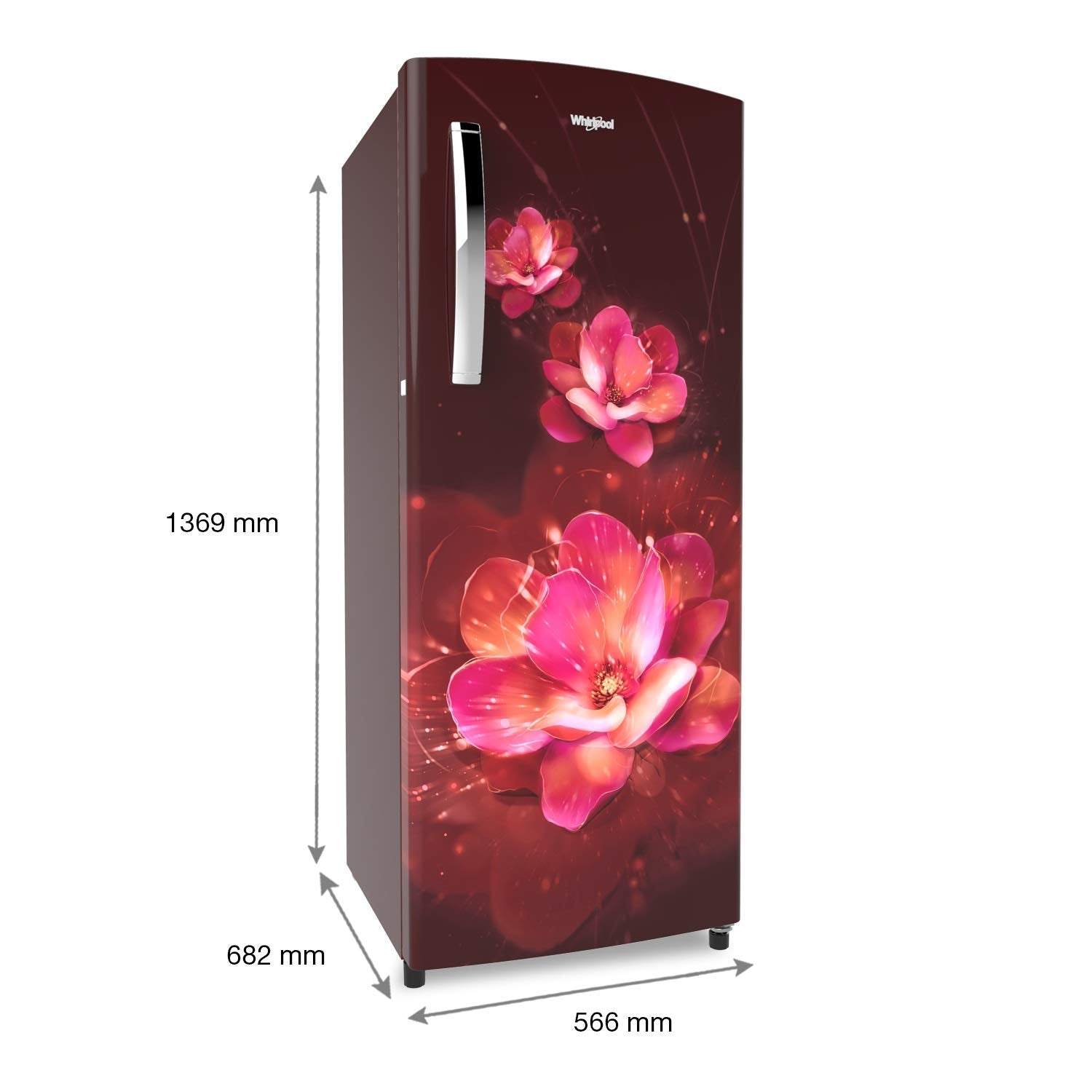 Whirlpool 215 L 5 Star Inverter Direct-Cool Single Door Refrigerator with Intellisense inverter technology(230 ICEMAGIC PRO PRM 5S INV, Wine Flume, 2022 Model)