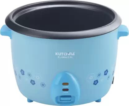 Kutchina Flora Electric Rice Cooker 2.8 Litre 1000 W with Non Stick inner pot and detachable power cord
