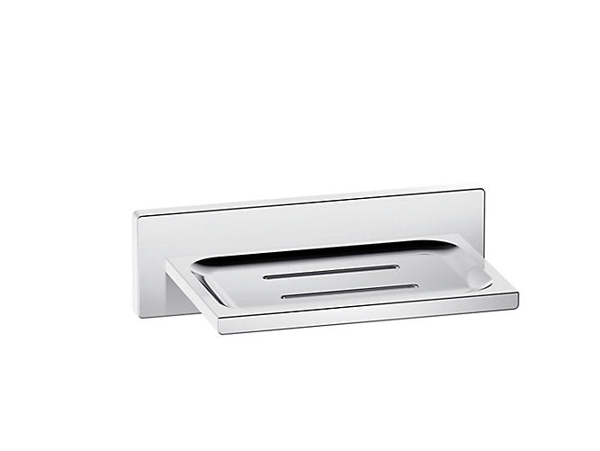 kohler K-25068IN-CP Square soap dish in polished chrome