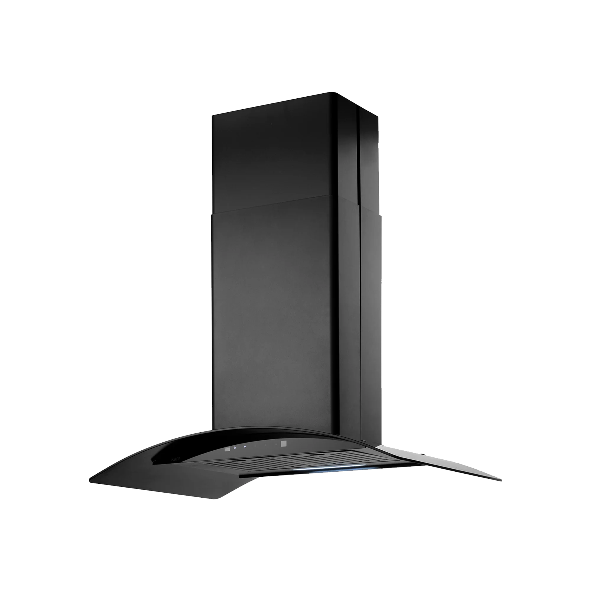 Kaff OPEC DHC 90 BLK (IS) - Island Chimney with Heavy Duty Baffle Filter