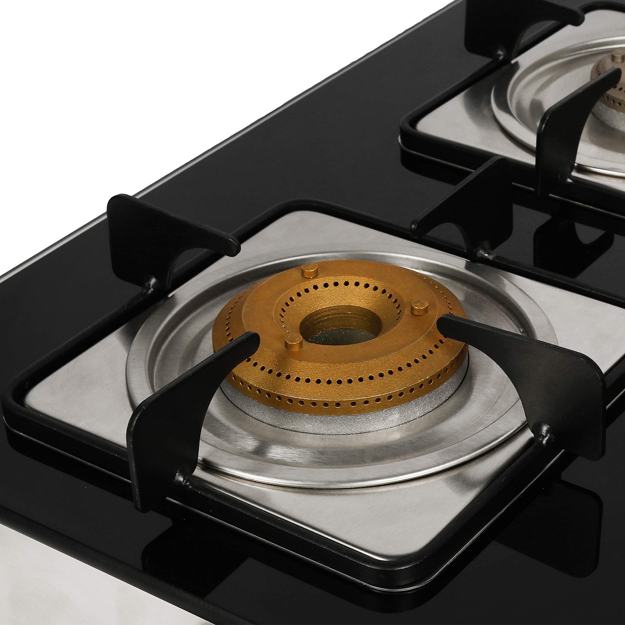 Faber Supreme Plus Glass 4 Burner Cooktop, Black (106.0534.545)