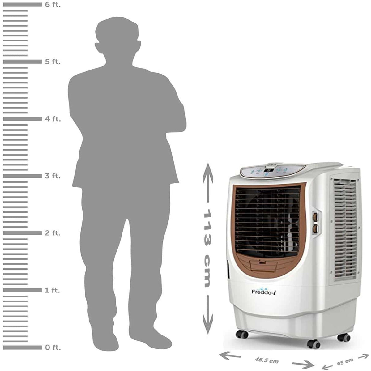 Havells Freddo 70-Litre Cooler (Grey/White)