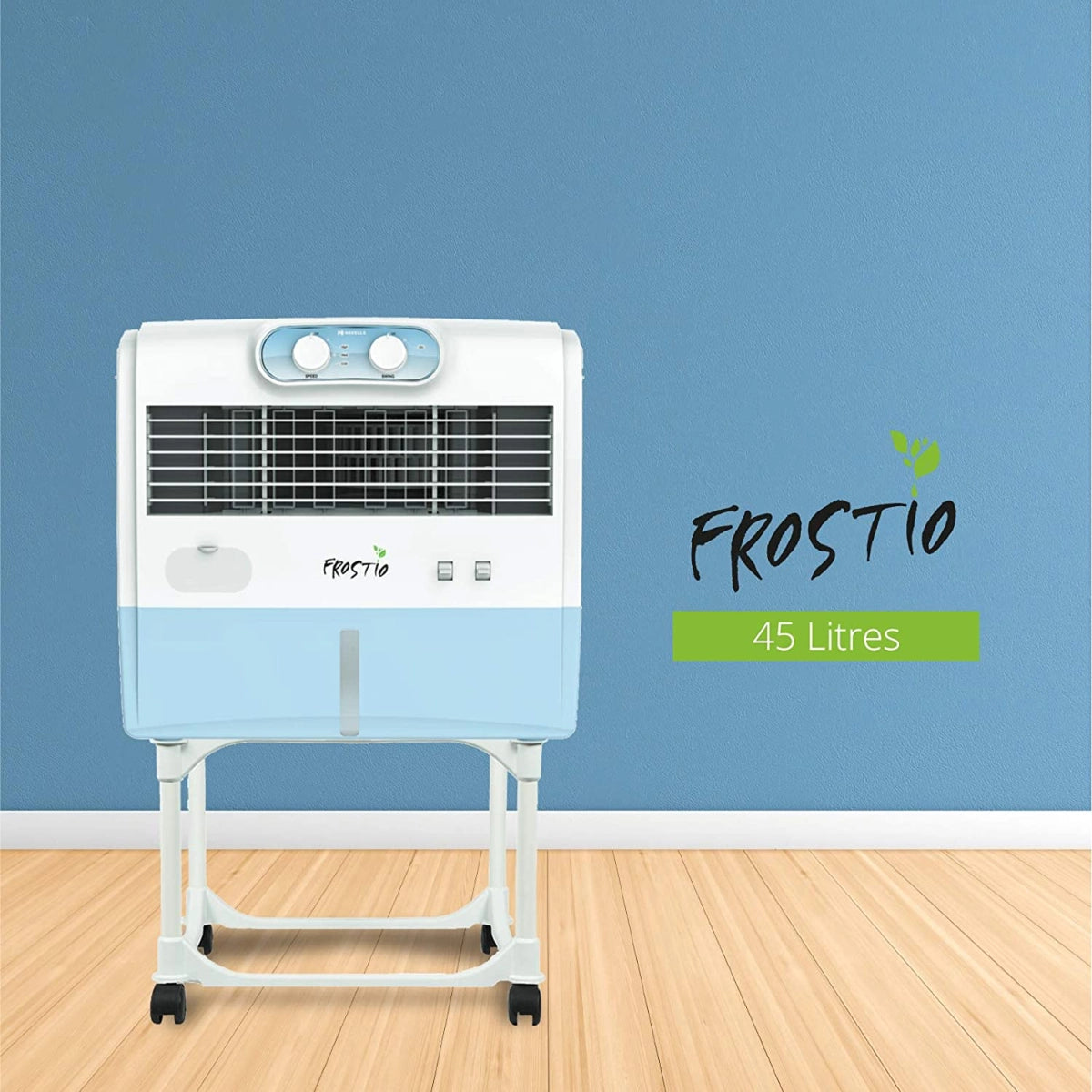 Havells Frostio Window Air Cooler - 45 litres (White, Light Blue)