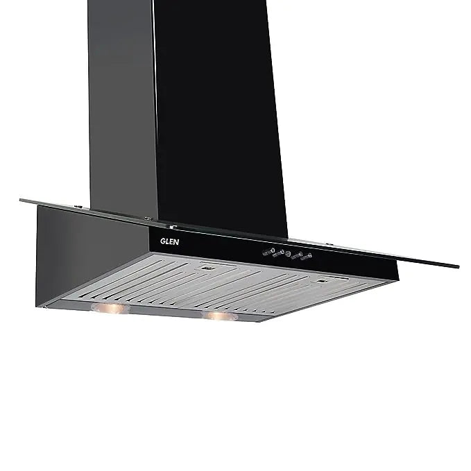 GLEN Kitchen Chimney GL 6077 SS 60cm, 1000m3/h + Built in Hob GL 1073 SQ in Indian Burners - Combo Offer