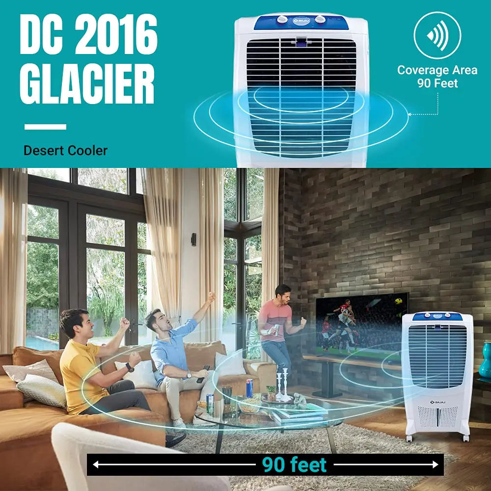 Bajaj DC2016 67L Desert Air Cooler with DuraMarine Pump White