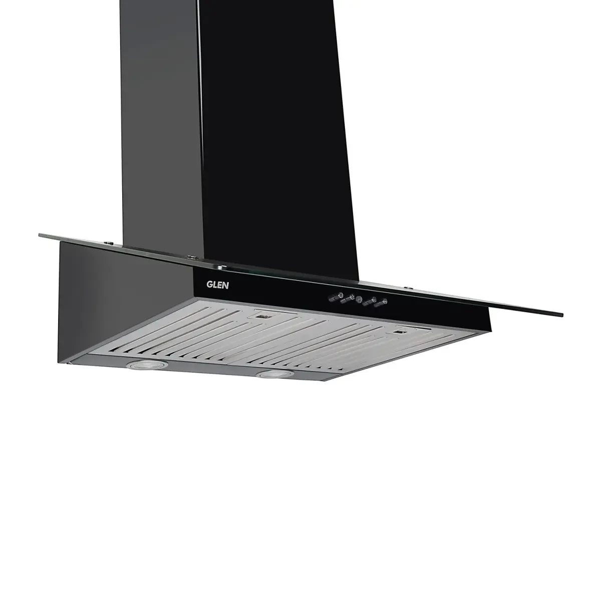 Glen Designer Black Push Button Ductless Chimney 6077 1000 m3/h - 60 cm