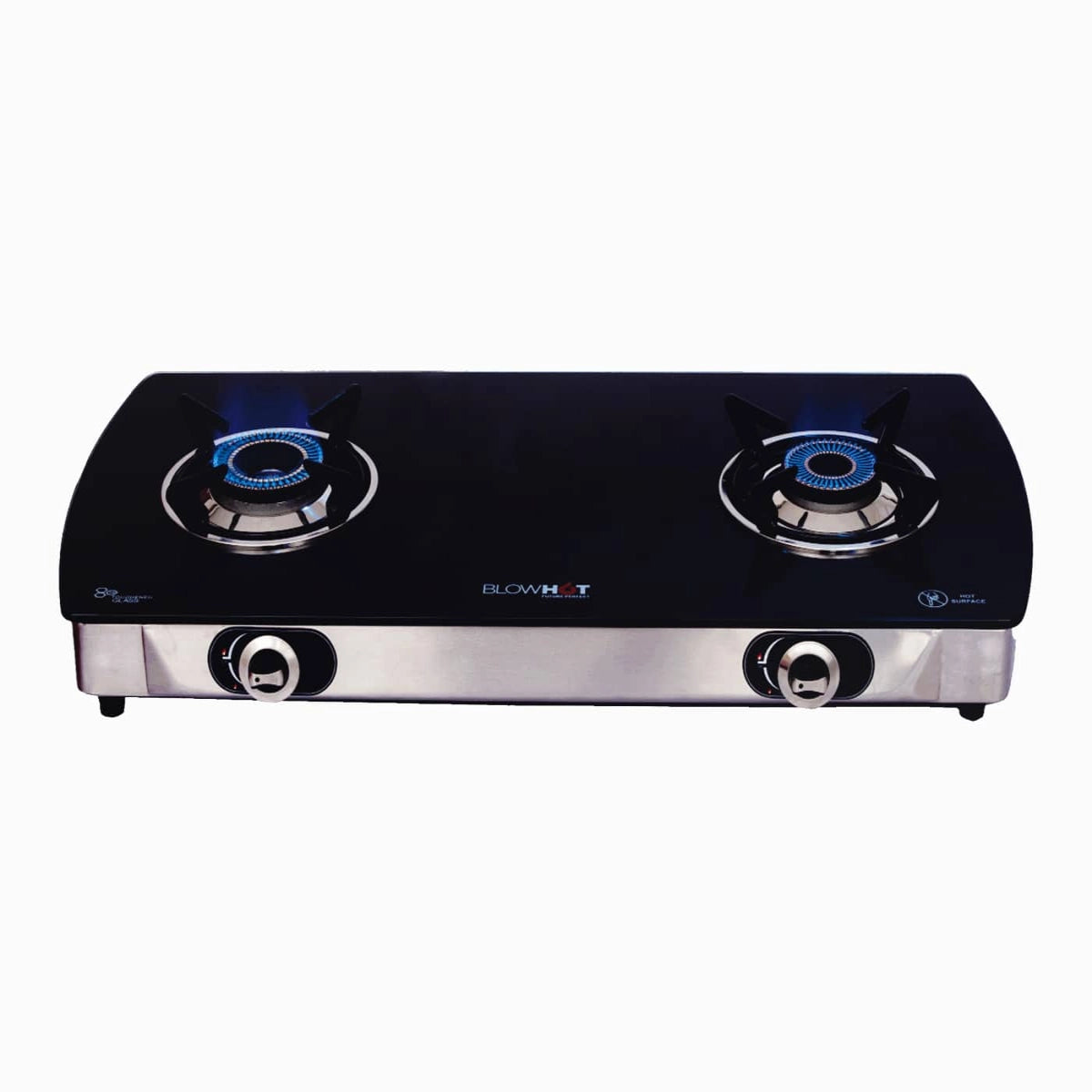 Blowhot Gas stove Jasper Auto Ignition Black 2 burner