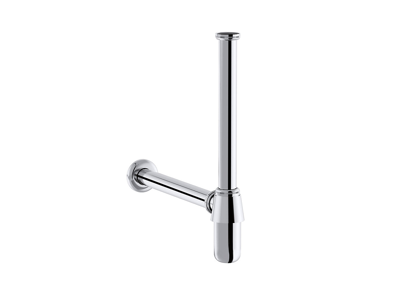 kohler K-75823IN-CP 350mm bottle trap without drain in polished chrome