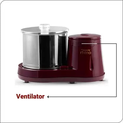 Butterfly Rhino 2 Ltr Wet Grinder  (Cherry Red)