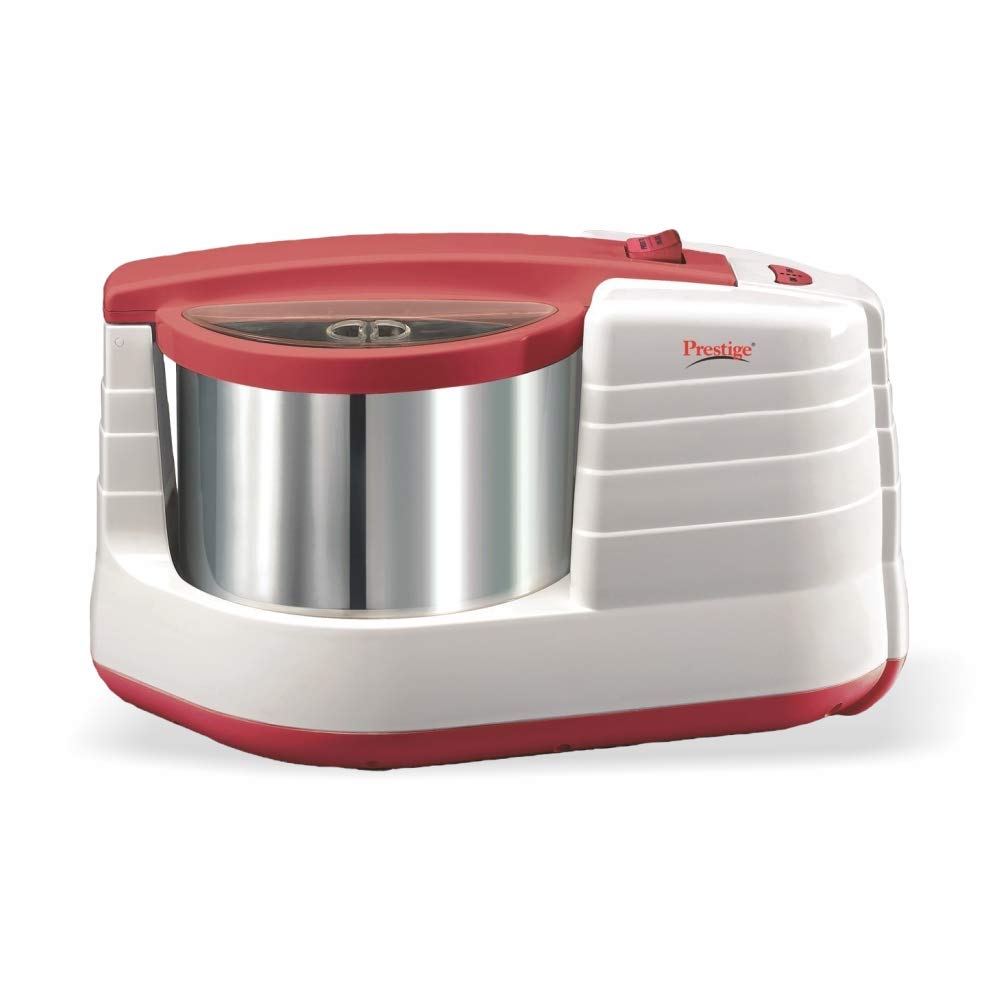 Prestige PWG 02 200-Watt Wet Grinder (White/Red) 41205