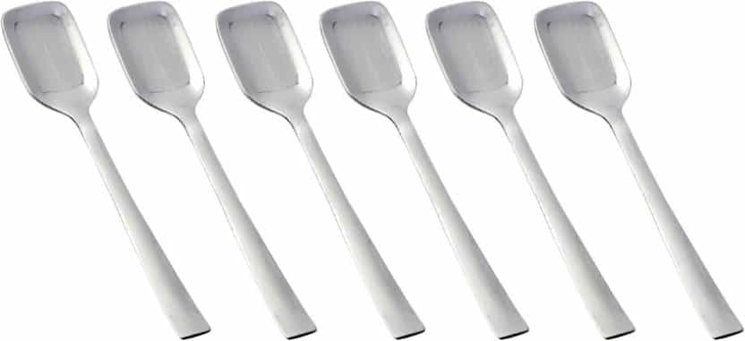 Dinette Magna Stainless Steel Ice-cream Spoon Set D-403 (Pack of 6)