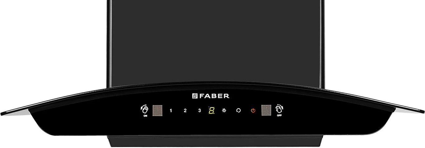 Faber HOOD SUNNY RC IN HC SC FL LG 90 Auto Clean Wall Mount LIGHT GREY 1200 CMH Chimney