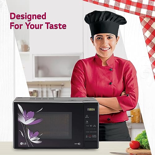 LG 20 L Solo Microwave Oven (MS2043BP, Black, With Health Plus Menu & Steam Clean)