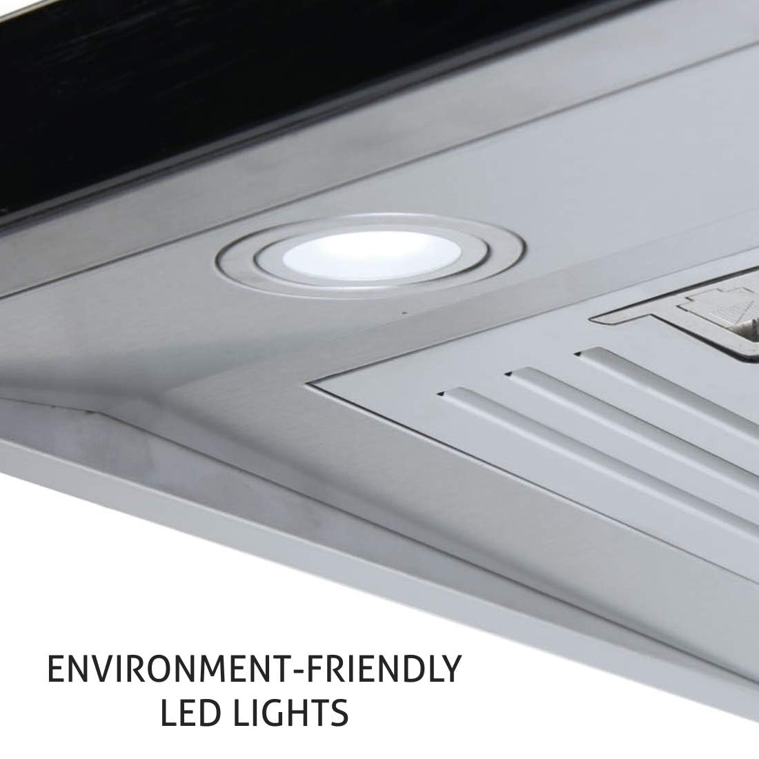 Glen 76cm 1250m3/hr Auto Clean Wall Mounted Kitchen Chimney 2 baffle Filters Touch Controls (6005, Black)
