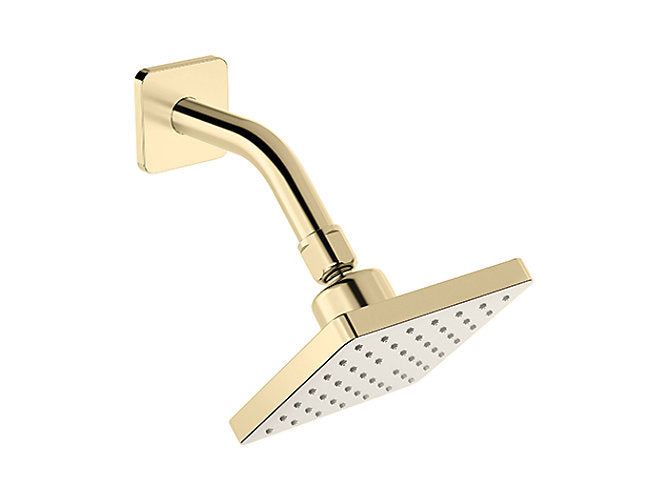 kohler K-22645IN-AF Square showerhead with shower arm in french gold