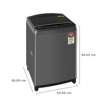 LG 11Kg Top Load Washing Machine THD11SWM AI Direct Drive Middle Black