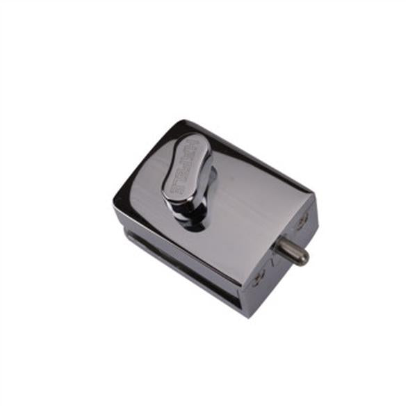hafele 981.42.902 Chrome Polished Indicator Lock Without Cut Out On Single Glass Doors For 8 To 12mm Glass