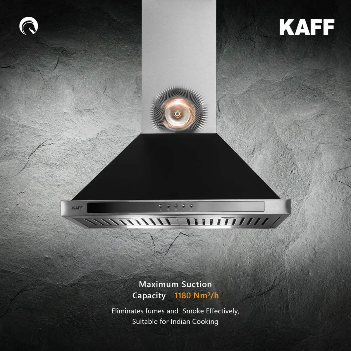 Kaff Fema BF 60 Cm Blk BlackChimney
