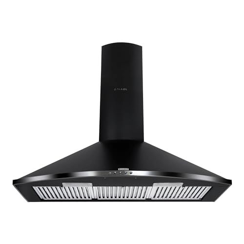 Faber 90 cm,3 way suction chimney,1095 m3/hr chimney with 3 Jar mixer grinder (COMBO HOOD TENDER 90 PB BK+MIXER) Push button, Black