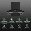 Faber Enigma BLDC HC SC FL BK 60cm 1600m3/hr Ducted Auto Clean Wall Mounted Chimney with Gesture Control (Black)