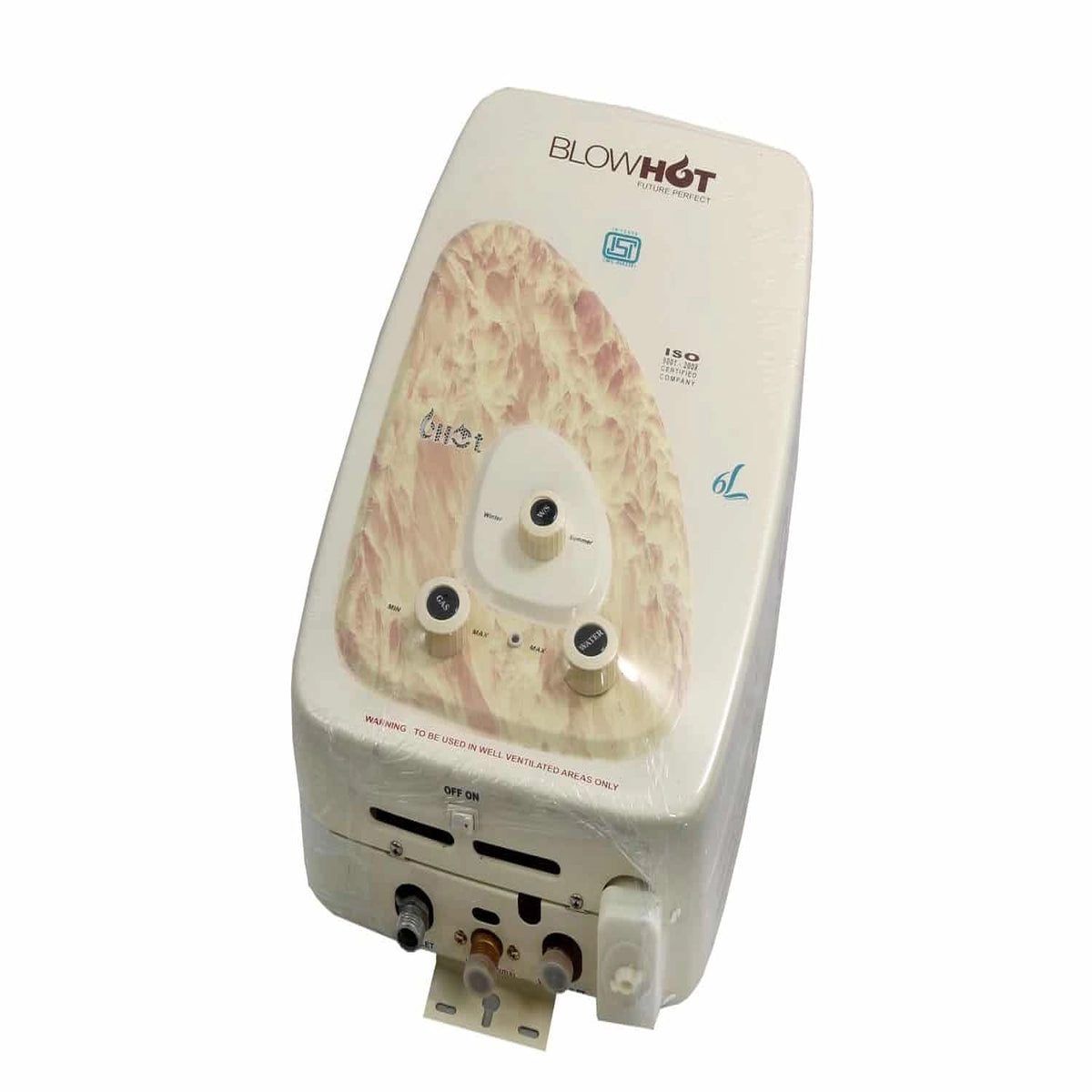Blowhot 6Ltrs 102 Gas Geyser - White
