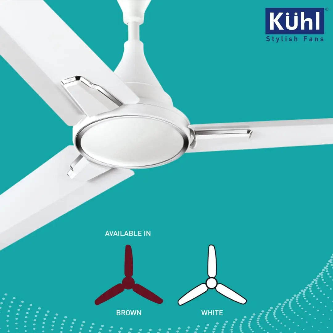 KUHL Prima A1 Stylish BLDC Fan Aerodynamic Blades White