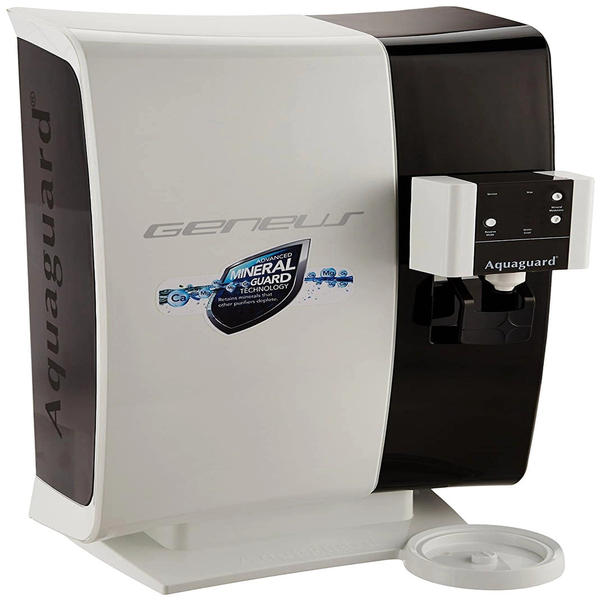 யுரேகா ஃபோர்ப்ஸ் அகுவாகார்டு ஜீனியஸ் RO UV 7 லிட்டர் வாட்டர் ப்யூரிஃபையர் கருப்பு மற்றும் வெள்ளை