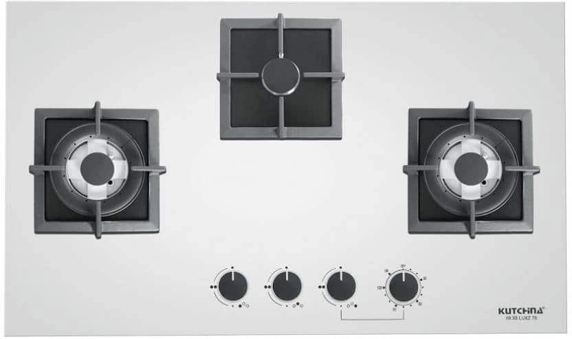 Kutchina HB 3B LUXZ 78 Glass Automatic Gas Stove (3 Burners)