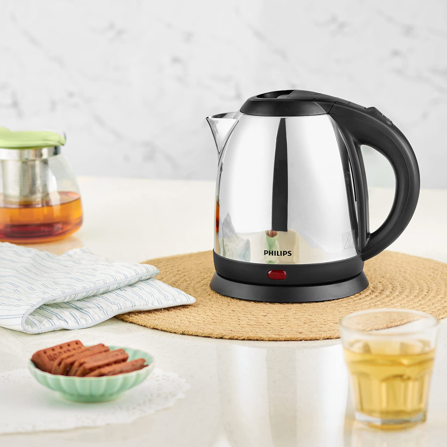 Philips HD9303/02 1.2-Litre Electric Kettle, Silver
