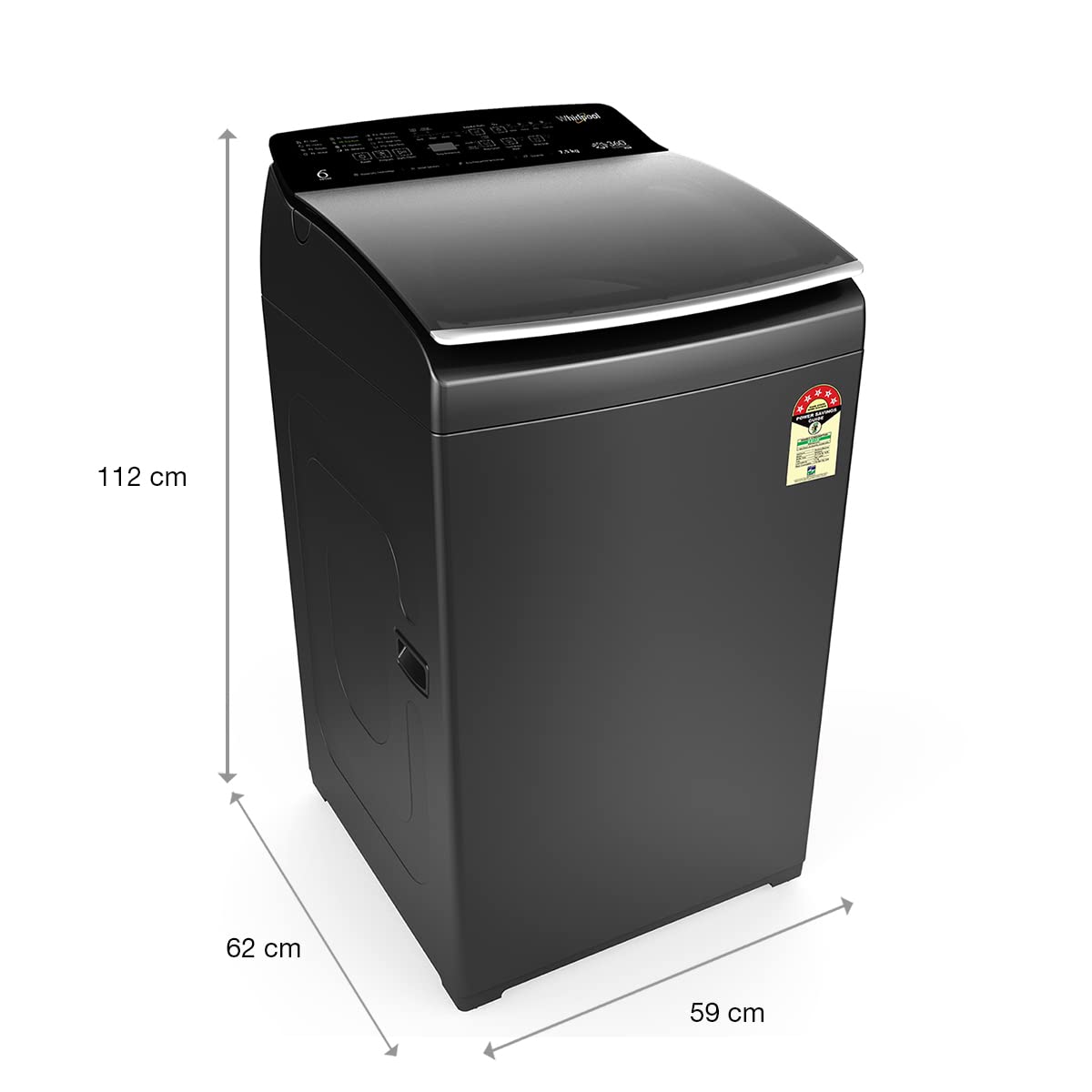 Whirlpool 7.5 Kg 5 Star Fully-Automatic Top Loading Washing Machine (360 BLOOMWASH PRO (540) 7.5, Graphite, Hexa Bloom Impeller)