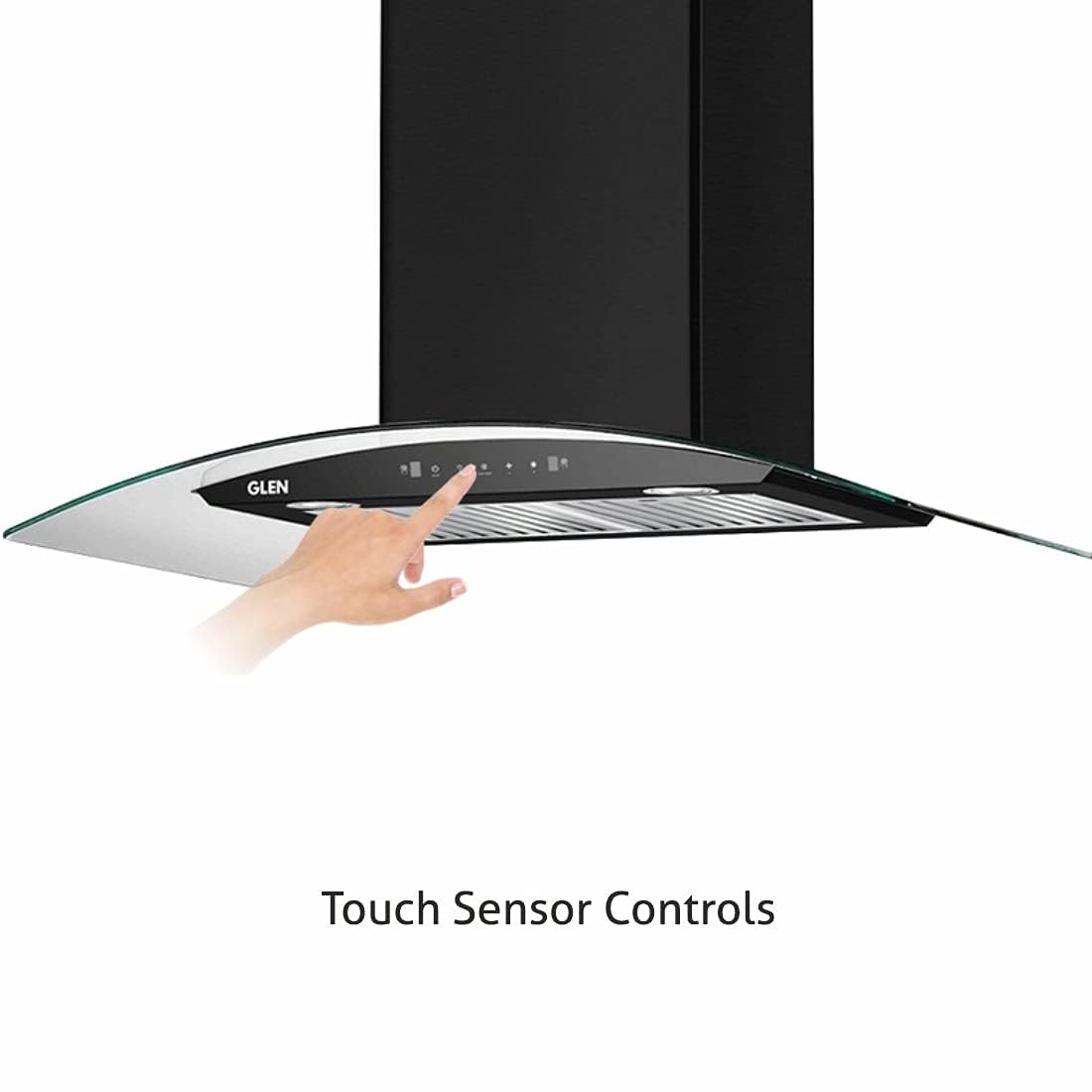 Glen 90 cm 1200 m3/h Heat Auto Clean Chimney (6063 SS)