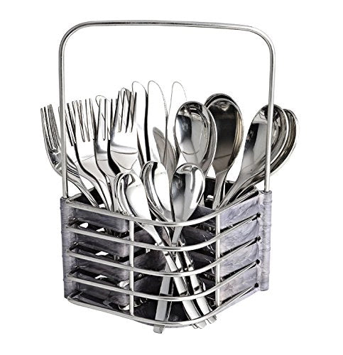 Dinette Scintillating Lehar Sensations Cutlery Set D-115/lh, 25-Piece, Silver