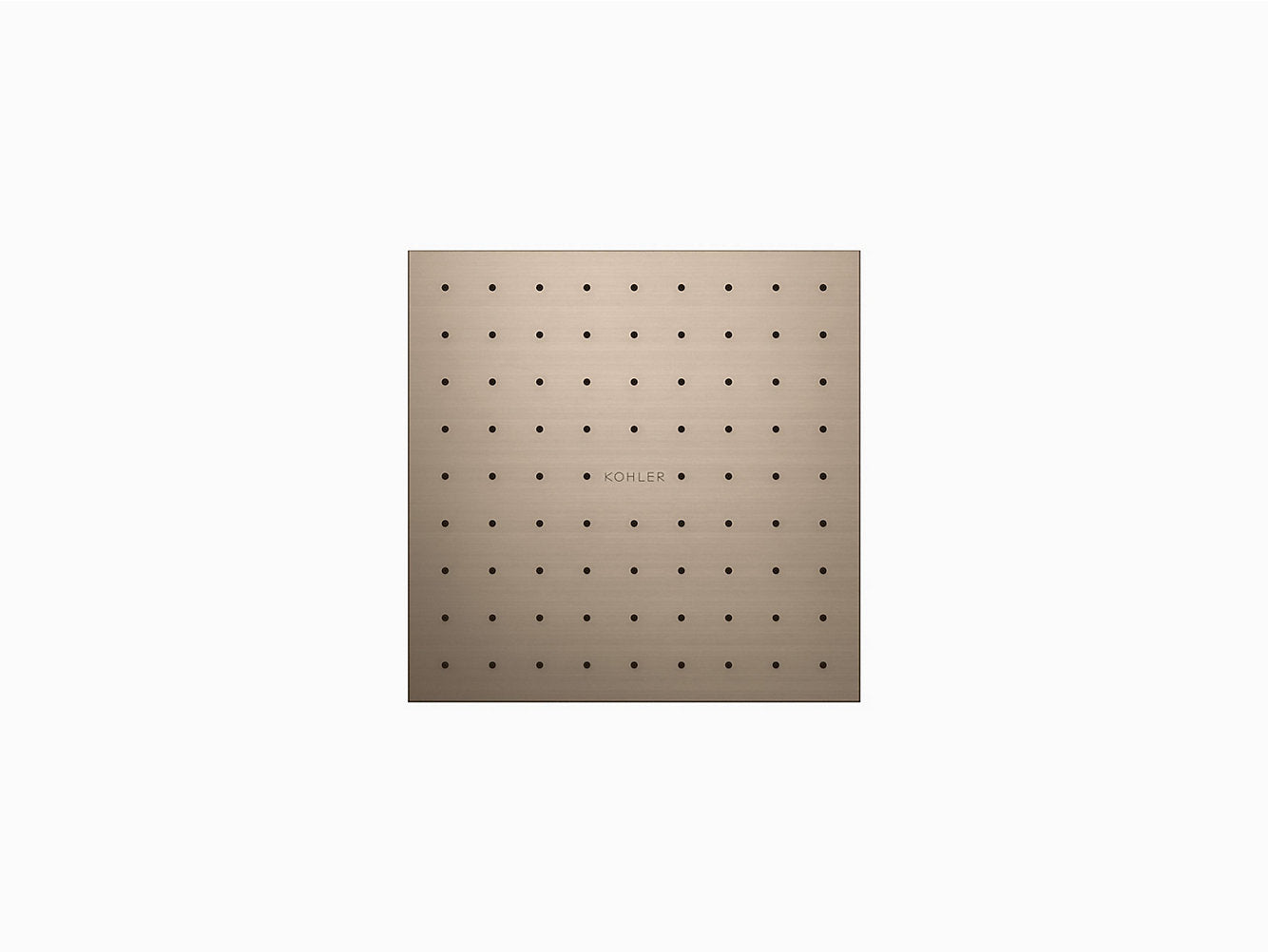 kohler K-18361IN-CL-BV Katalyst air shower head 254mm - square in brushed bronze