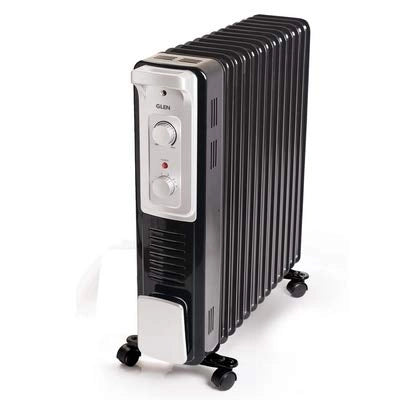 Glen Electric Oil Filled Radiator Room Heater 7015 - 11 Fin