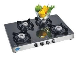 Glen GL 1048 gt Glass Top 4 Burner Gas Stove Cooktop
