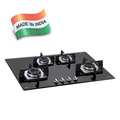 Glen 4 Burner Built in Glass Hob 1074 SQF IN