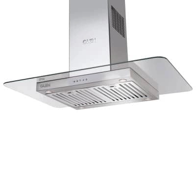 Glen 60 cm Island Chimney Designer Island Hood Series CH 1022 SS ISLAND 60