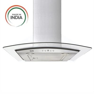 Glen Kitchen Chimney Baffle Filter 60 cm 6071 EX - Stainless Steel, Push Button