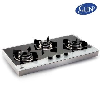 Glen GL1073 IN BW with frame Glass Hob