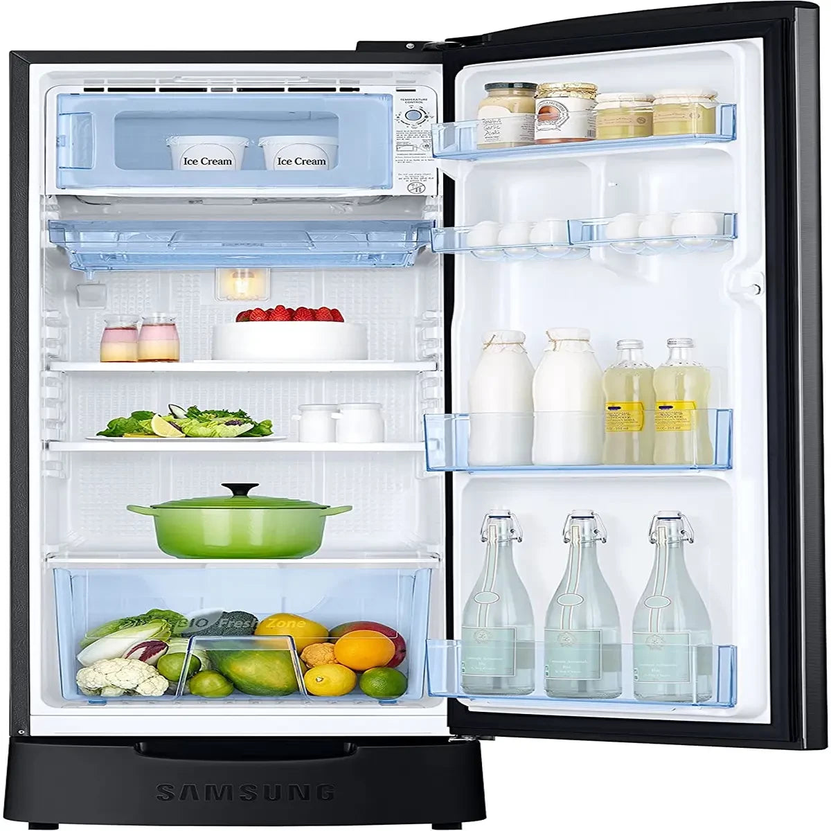 Samsung 192 L 4 Star Inverter Direct-Cool Single-Door Refrigerator (RR20N282YB8)
