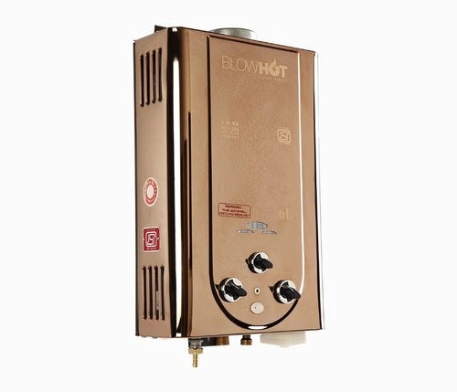 BlowHot Gold Gas Geyser 6l