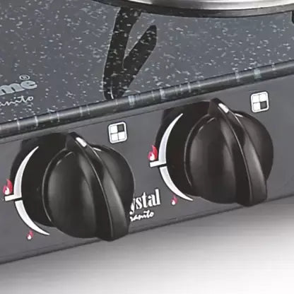 Sunflame Crystal Gas Stove 4 Burner (4B) Granito BK