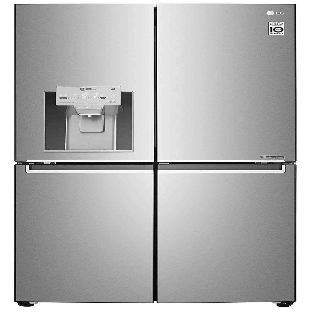 LG 889 L Inverter Linear Frech-Door Side by Side Refrigerator (GR-J31FTUHL, VCM-shiny saffianor, Multi Air Flow Cooling)