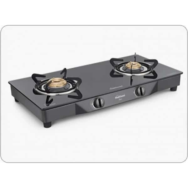 Sunflame Euro Glass Top Black 2 Burner