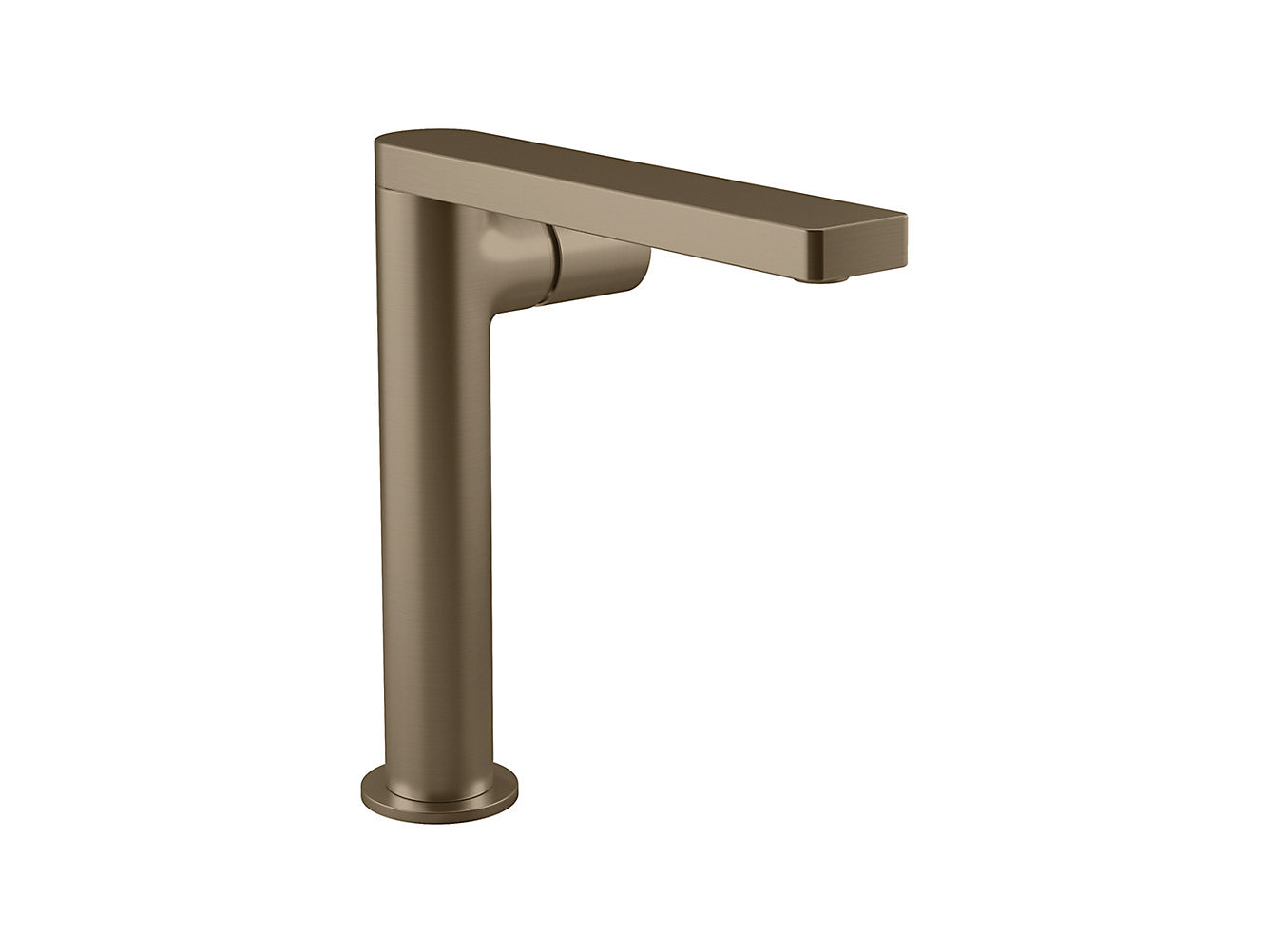 kohler K-73159T-7-BV Single-control tall basin faucet without drain in brushed bronze