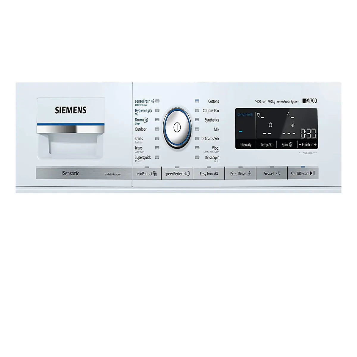 Siemens iQ700 washing machine, front loader 9 kg 1400 rpm WM14W790IN