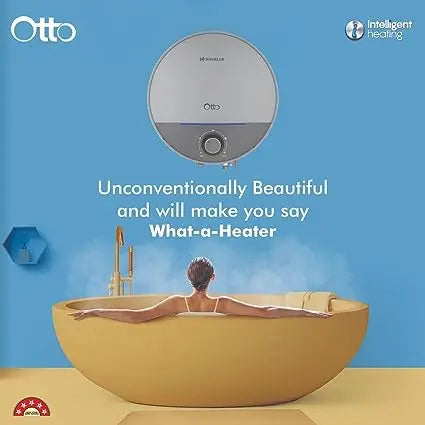 Havells Otto 5 Star 10 Litre Storage Water Heater (Silvery Grey) Wall Mounting