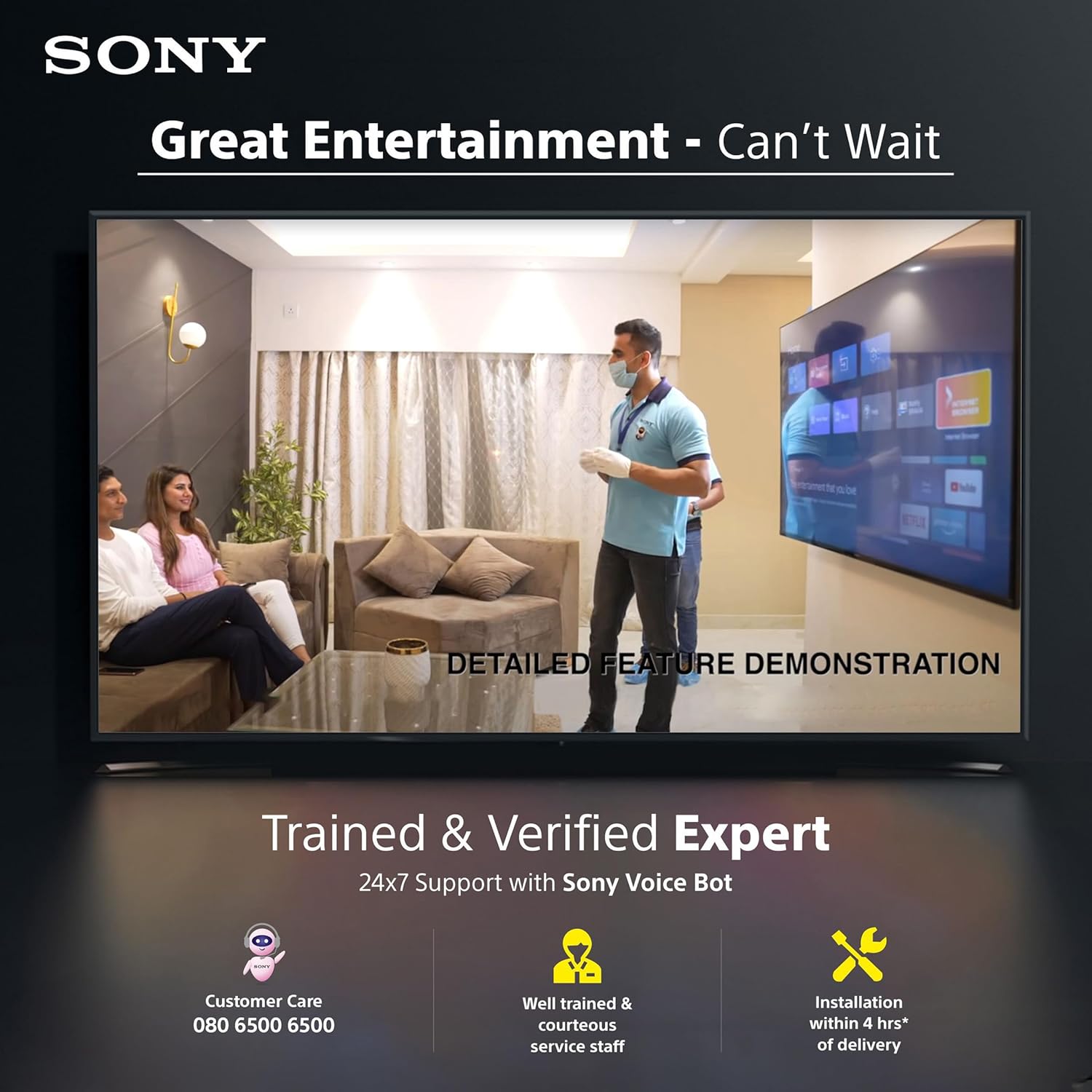 Sony X82L Series 55 KD-55X82L 4K Ultra HD HDR Smart TV (Google TV) - 139cm